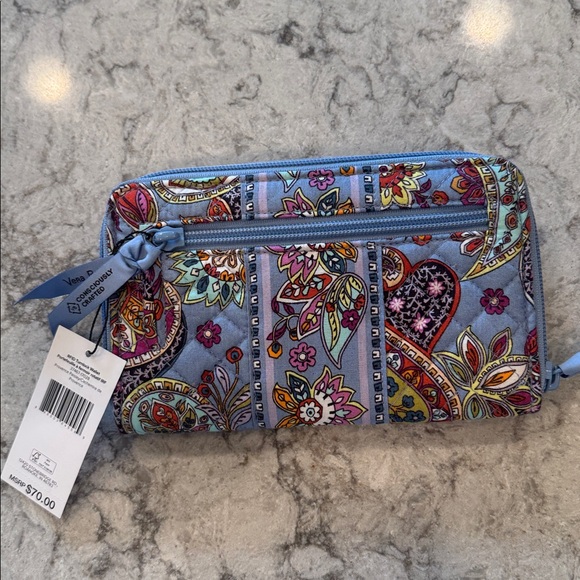 Vera Bradley RFID Turnlock Wallet in Provence Paisley - Picture 5 of 9